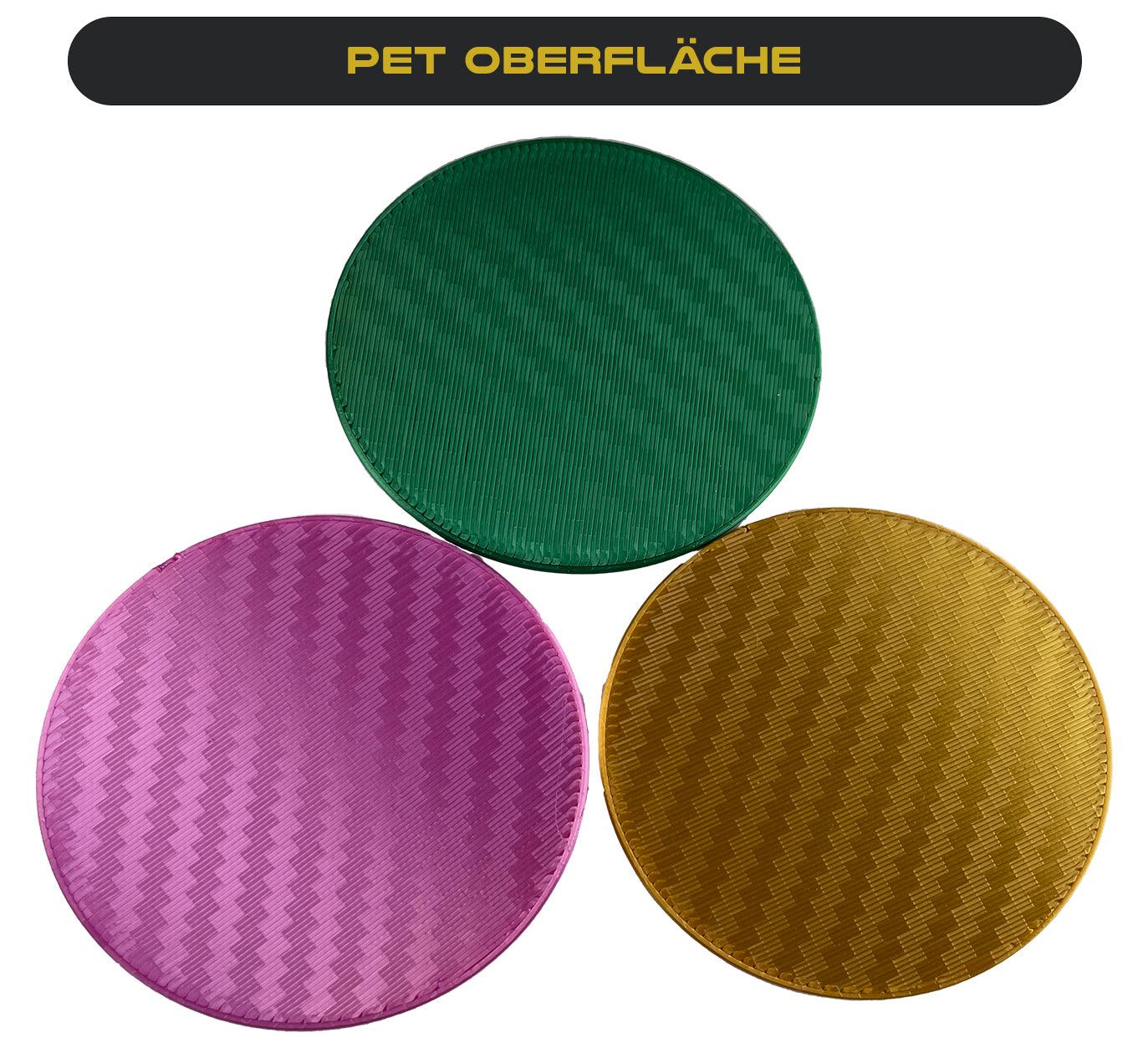VEGOATY PEO PET Druckplatte: 257x257mm Druckplatte Doppelseitig Texturiert PEO PET Kompatibel mit Bambu Lab A1 P1P P1S X1 X1C, Flexible Textured PEO PET Druckbett Platte für 3D Drucker Platform VEGOATY PEO PET Druckplatte: 257x257mm Druckplatte Doppelseitig Texturiert PEO PET Kompatibel mit Bambu Lab A1 P1P P1S X1 X1C, Flexible Textured PEO PET Druckbett Platte für 3D Drucker Platform